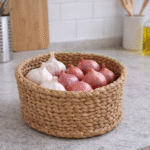 Handwoven Natural Jute Storage Basket