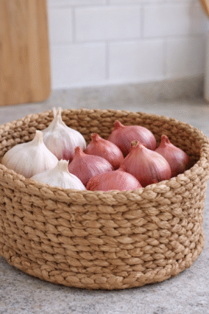 Handwoven Natural Jute Storage Basket