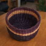 Midnight Ember Handwoven Basket