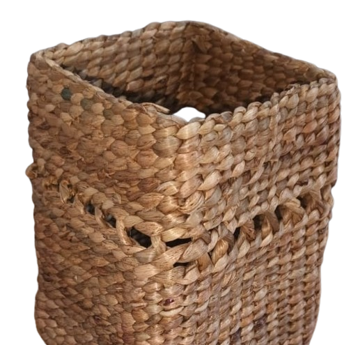 Handmade Natural Fiber Basket - Image 2