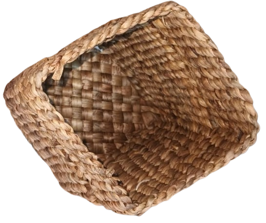 Handmade Natural Fiber Basket - Image 3