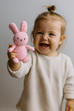 Handcrafted Crocheted Soft Bunny Doll