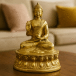 Brass Gautam Buddha Idol — Meditation & Serenity Statue (Inner Peace, Spiritual Harmony, Enlightenment & Positivity)