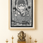 Handcrafted Madhubani Painting – Lord Ganesha Theme (Without Frame)