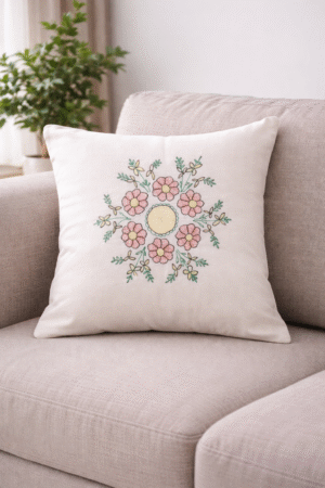 Handcrafted Sujani Art Cushion Cover (Set of 5)