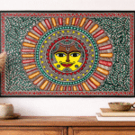 Hand-Painted Madhubani Painting (Without Frame)