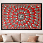 Hand-Painted Madhubani Painting (Without Frame)