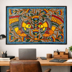 Hand-Painted Madhubani Painting (Without Frame)