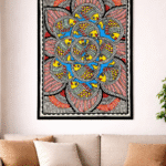 Hand-Painted Madhubani Painting (Without Frame)