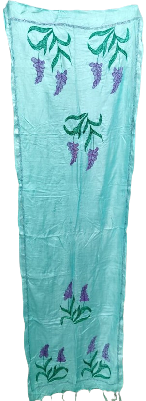 Handmade Sujani Embroidery Work- Stole/Dupatta - Image 3