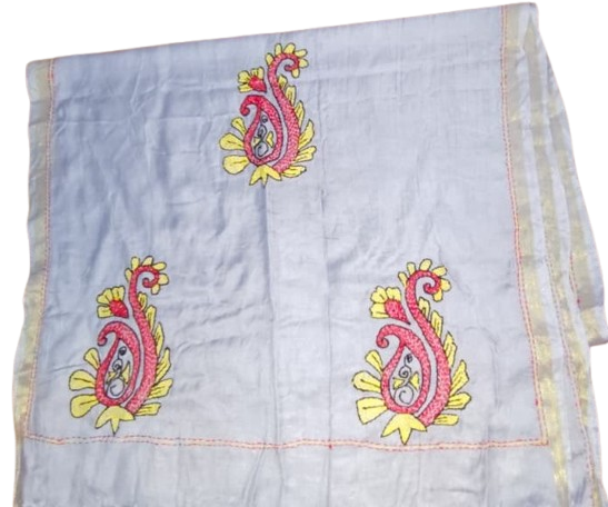 Hand Embroidery Sujani Art Stole For Women - Image 2