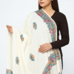 Woolen Shawl With Hand Painted Traditional Madhubani Painting Motifs