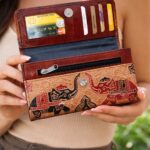 Handcrafted Leather Wallet with Royal Elephant Embossed Design