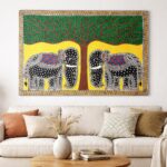 Hand-Painted Madhubani Art  (Without Frame)