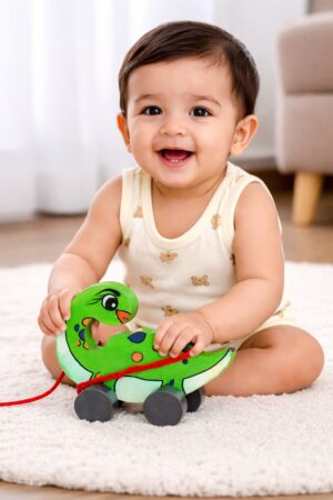 Wooden Dinosaur Pull Toy